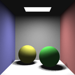 Cornell Box area light: 4 samples/pixel, 1 sample/light