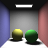 Cornell Box area light: 4 samples/pixel, 1 sample/light