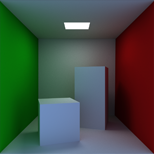 Creative Image: Cornell Box, path traced, 14.4k samples per pixel